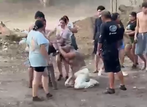 Andan "bravas" las damas: Mujeres protagonizan violenta riña callejera en Ahome