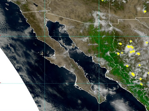 SMN alerta por posibles lluvias muy fuertes y descargas eléctricas en Sinaloa y Sonora