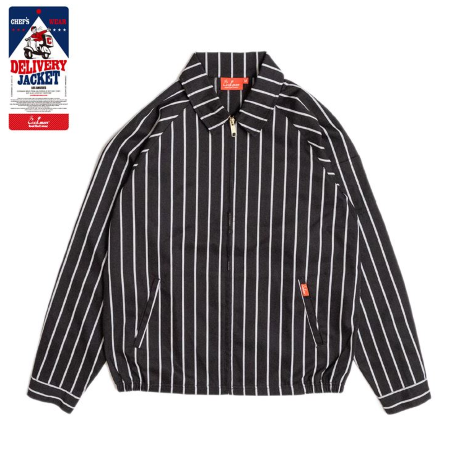 Cookman™️ Delivery Jacket #Stripe Black
