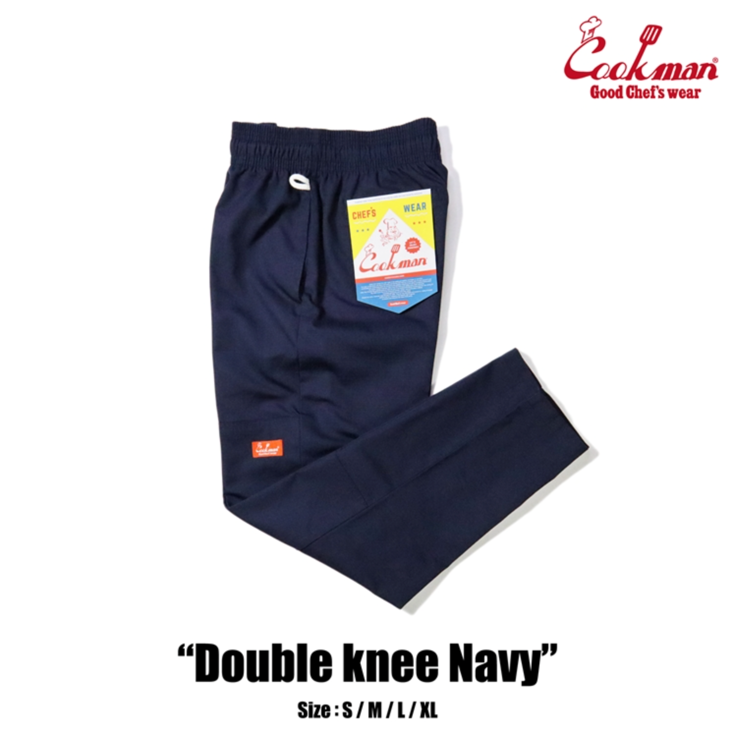 Cookman™️ Chef Pants #Double knee Ripstop Navy