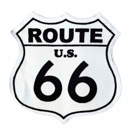 American Floor Mat ROUTE 66 WHITE CHOPTOP