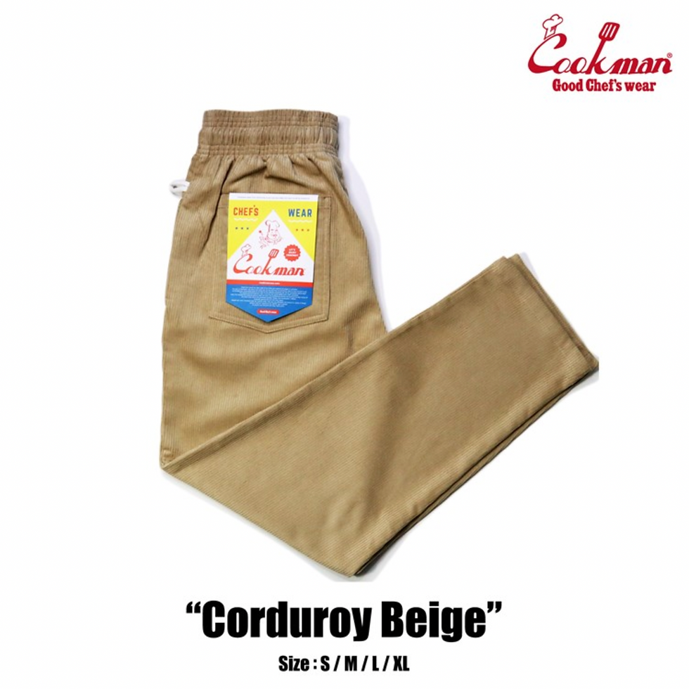 Cookman™️ Chef Pants Corduroy #Beige