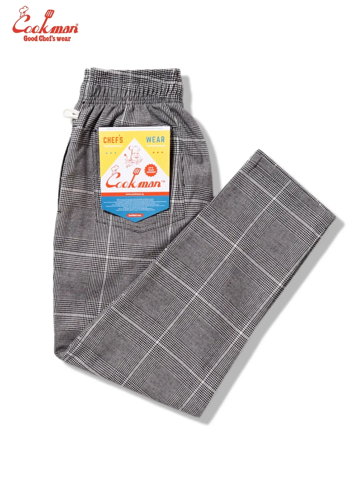 Cookman™️ Chef Pants #Glen Check Black