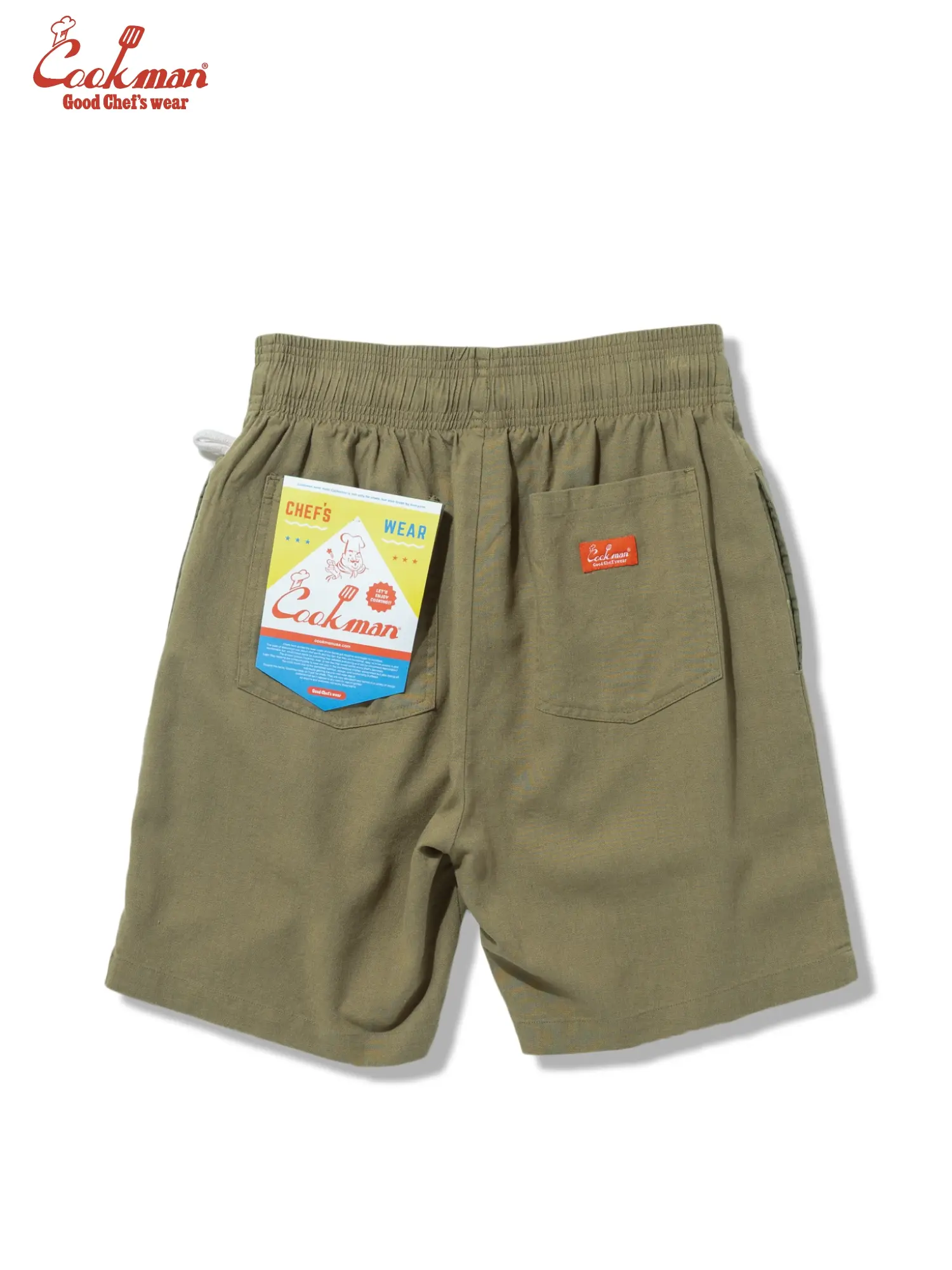 Cookman™️ Chef Pants Short #Linen Olive