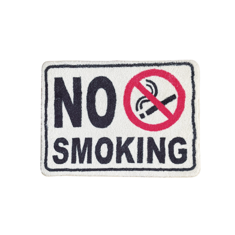 FLOOR SIGN MAT #NO SMOKING