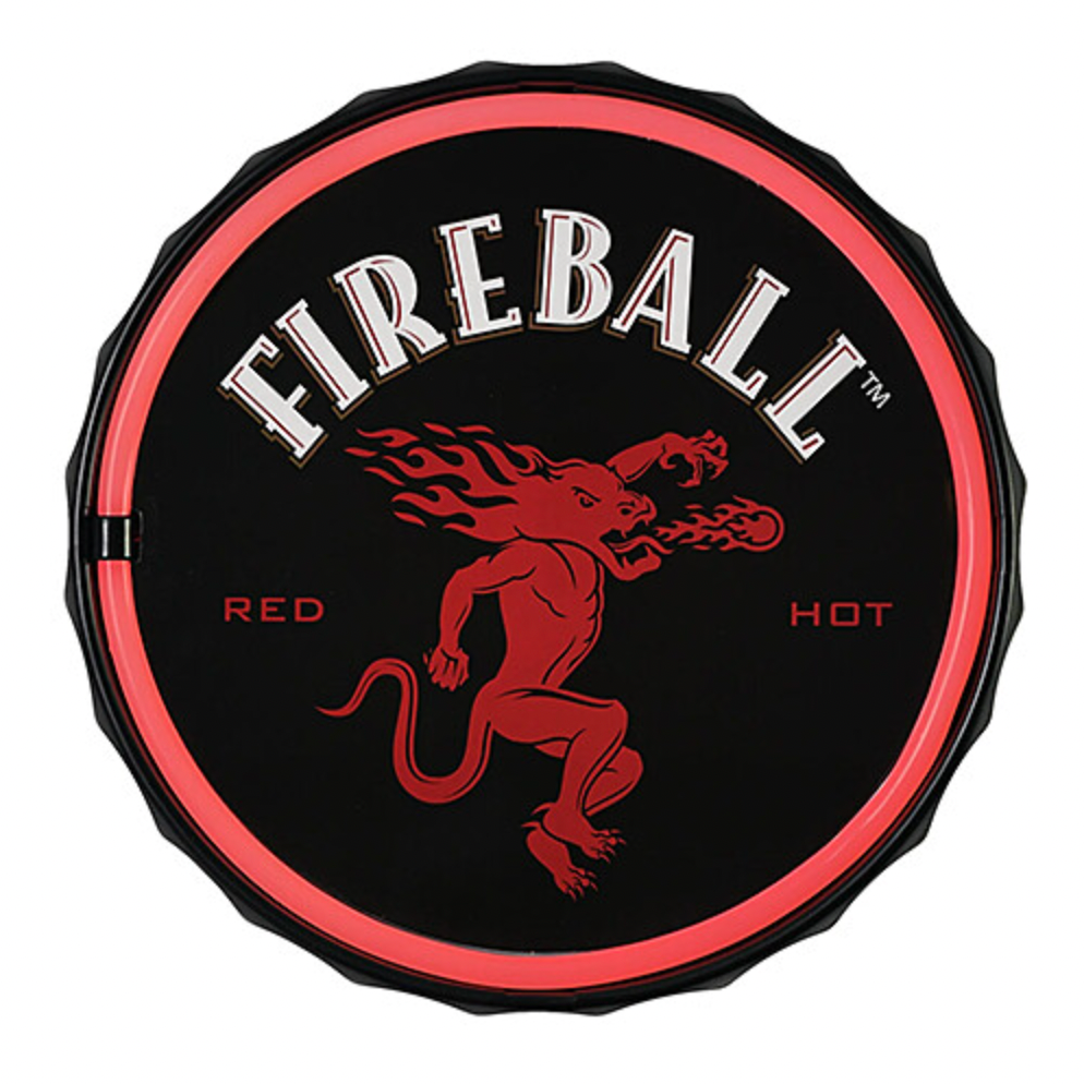 FIREBALL BOTTLE CAP LED NEON SIGN