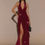 Thumbnail: Red Wine Sequin Maxi Dress