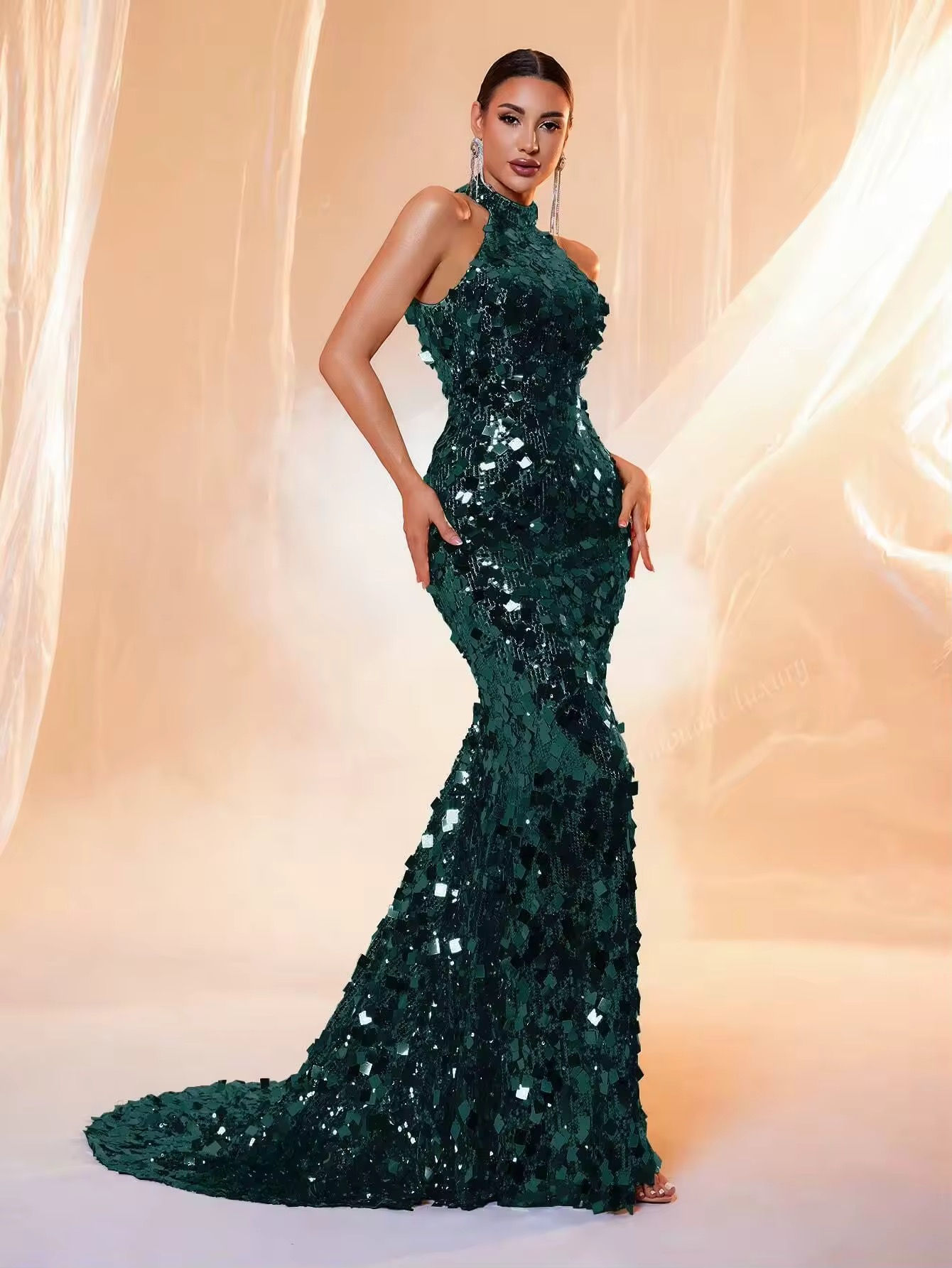 Leonidas Gown - Emerald 