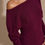 Thumbnail: Burgundy Drape Knit Maxi 