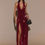 Thumbnail: Red Wine Sequin Maxi Dress