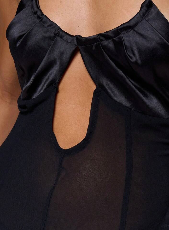 Thumbnail: Black Sheer Cover Up Maxi 