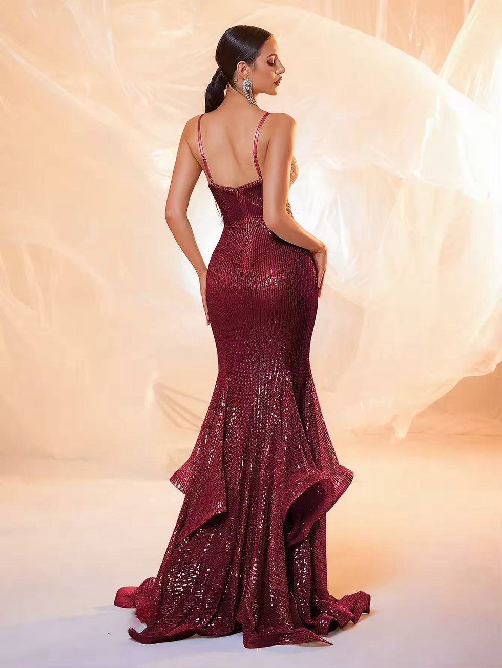 Thumbnail: Cora - Burgundy Gown 