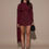 Thumbnail: Laura Burgundy Shimmer Mini Dress 