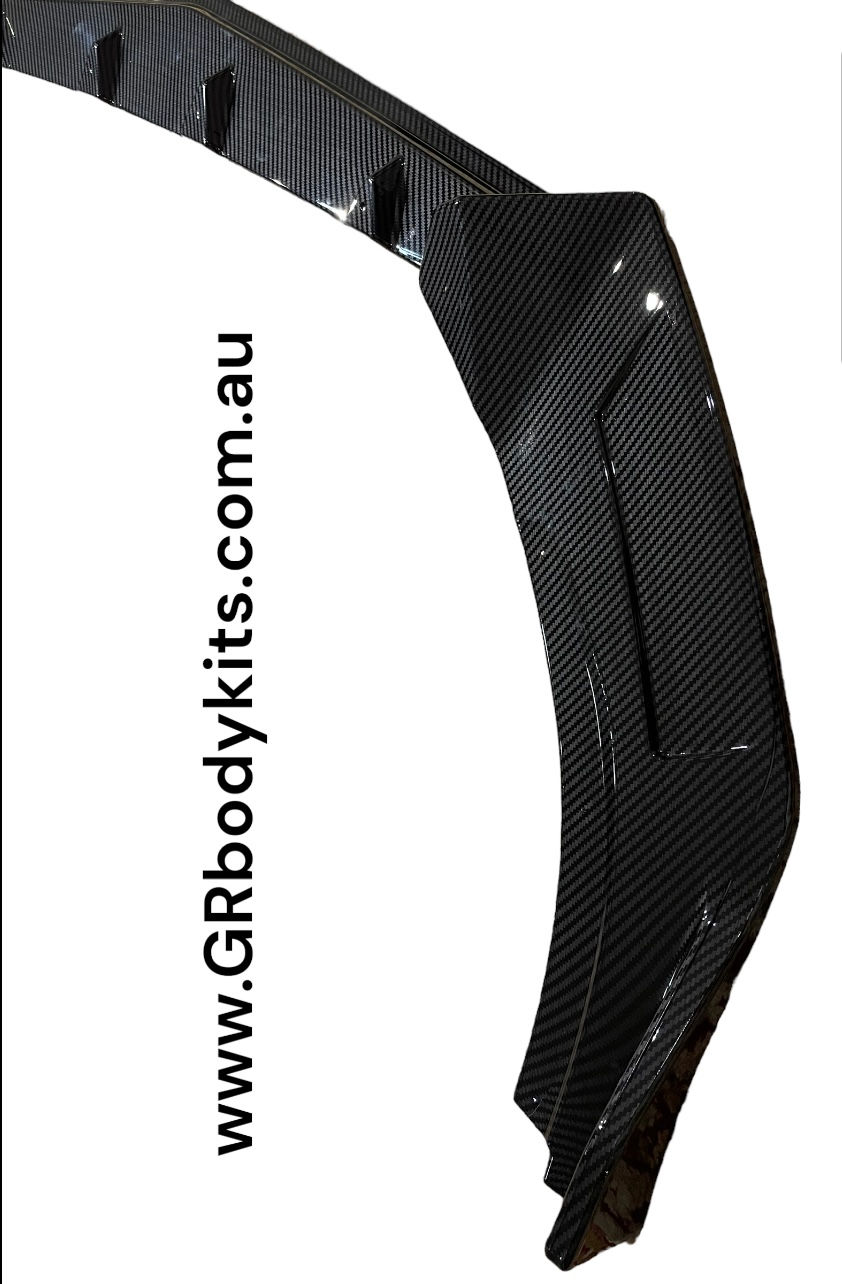 Thumbnail: Mazda 3 , 2008 model to onwards Front bumper lip in carbon fiber look