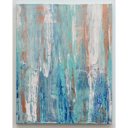 Sana Rameez. Ebbs and Flow of Life. 16 in x 20 in. Acrylic on canvas. 170