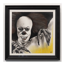 Alba Valerdi. Hiya Georgie. 12 in x 12 in. Charcoal. 160_bordered