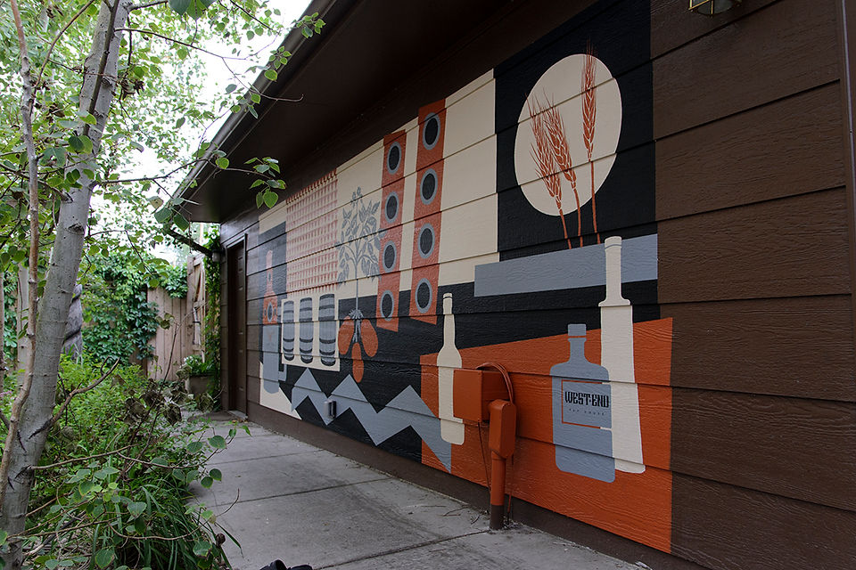 Tom Bond mural at West End Tap House