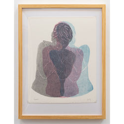 Jennifer Ghormley. Turmoil. Wood block print. 15 in x 19 in. $275