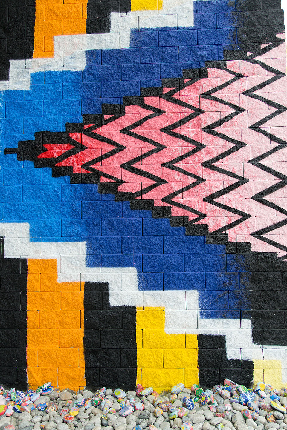 Detail of central section of mural