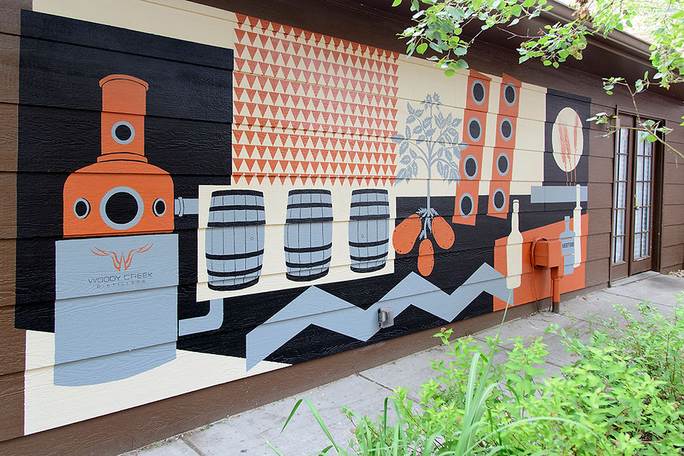 Tom Bond mural at West End Tap House