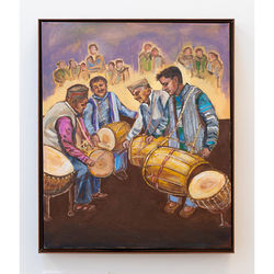 Anu Sury. Rhythm Keepers. 20 in x 24 in. Acrylic on canvas. 750