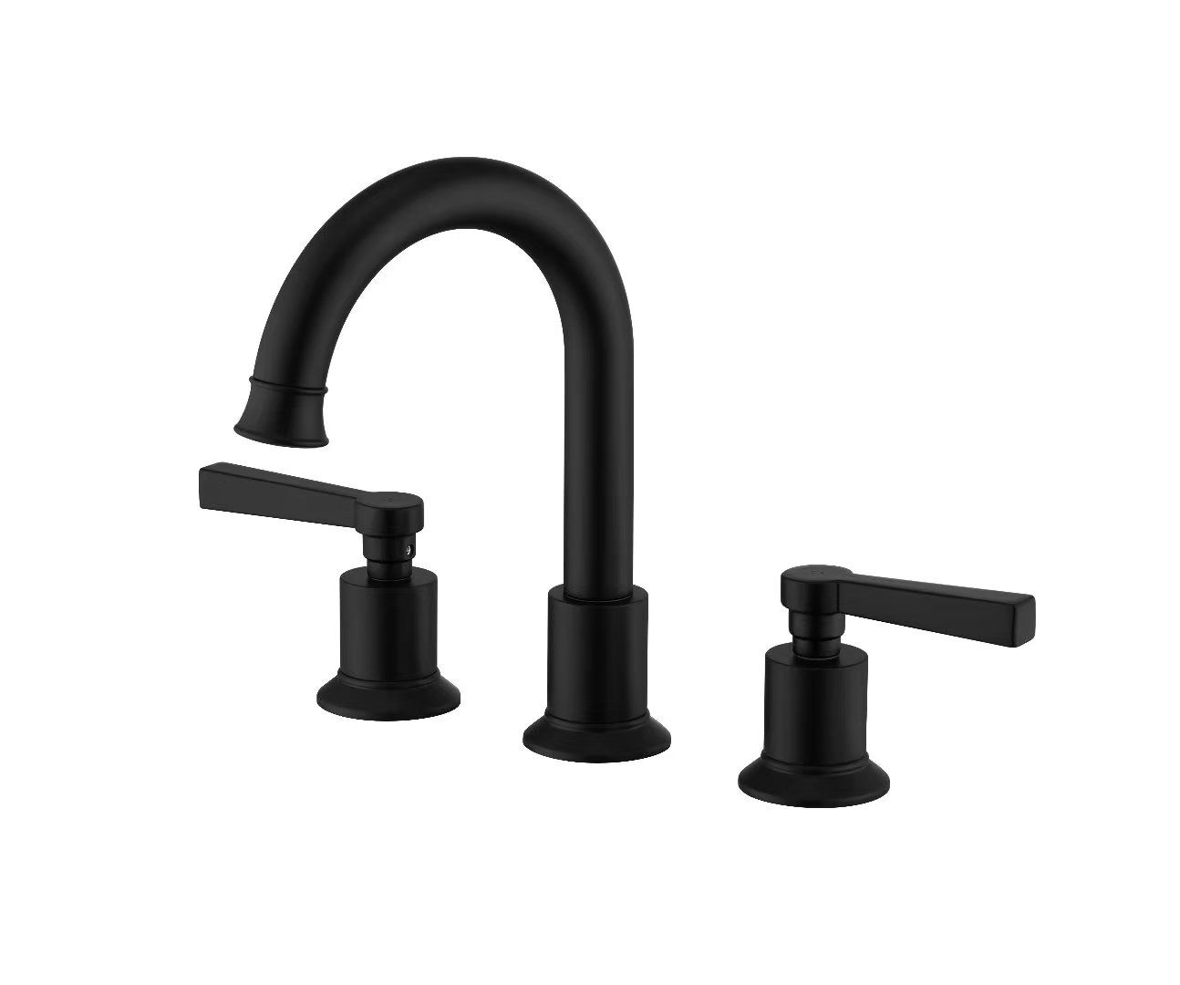 8 inch Widespread Bathroom Faucet Matte Black