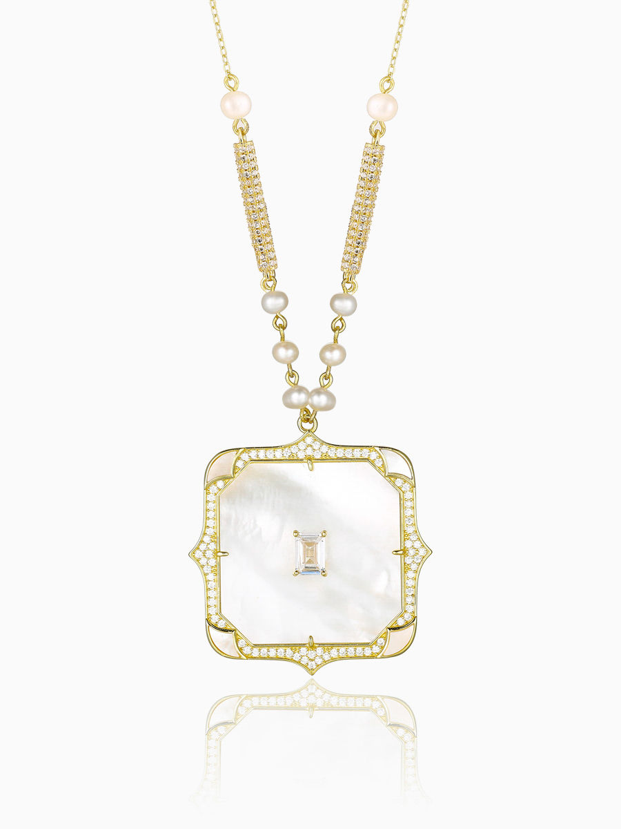 mother of pearl necklaces