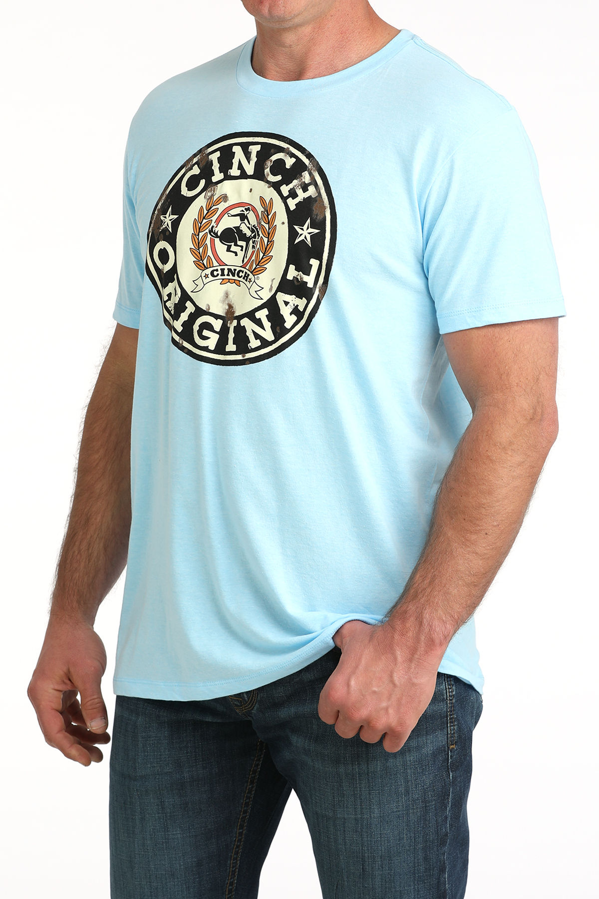 CINCH MENS S/S TEE 3/26 - BL