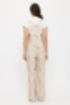 Thumbnail: SM Wardrobe Ladie's Rooster and Floral Print Overalls