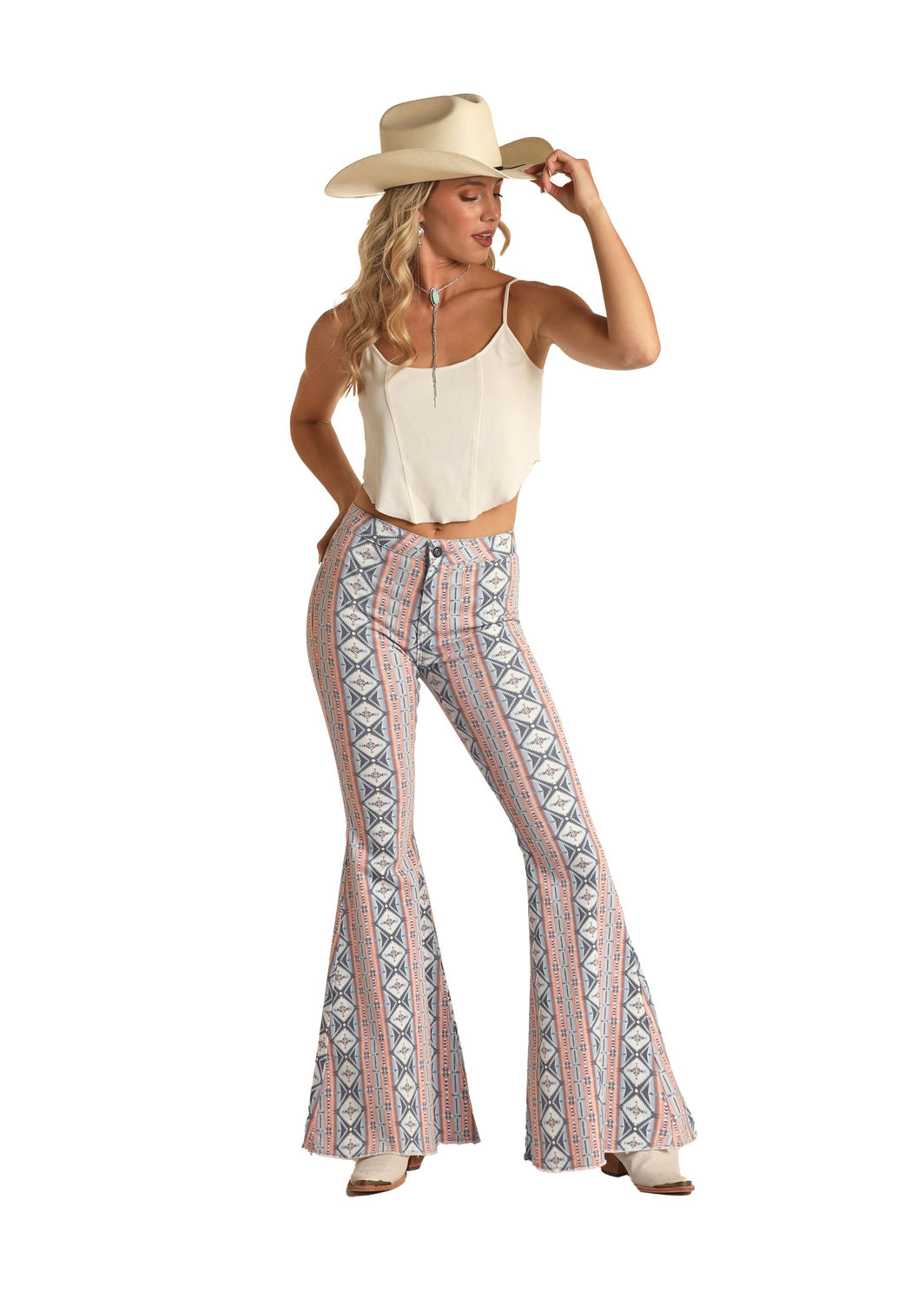 PANHANDLE SLIM AMERICANA AZTEC BELL BOTTOM