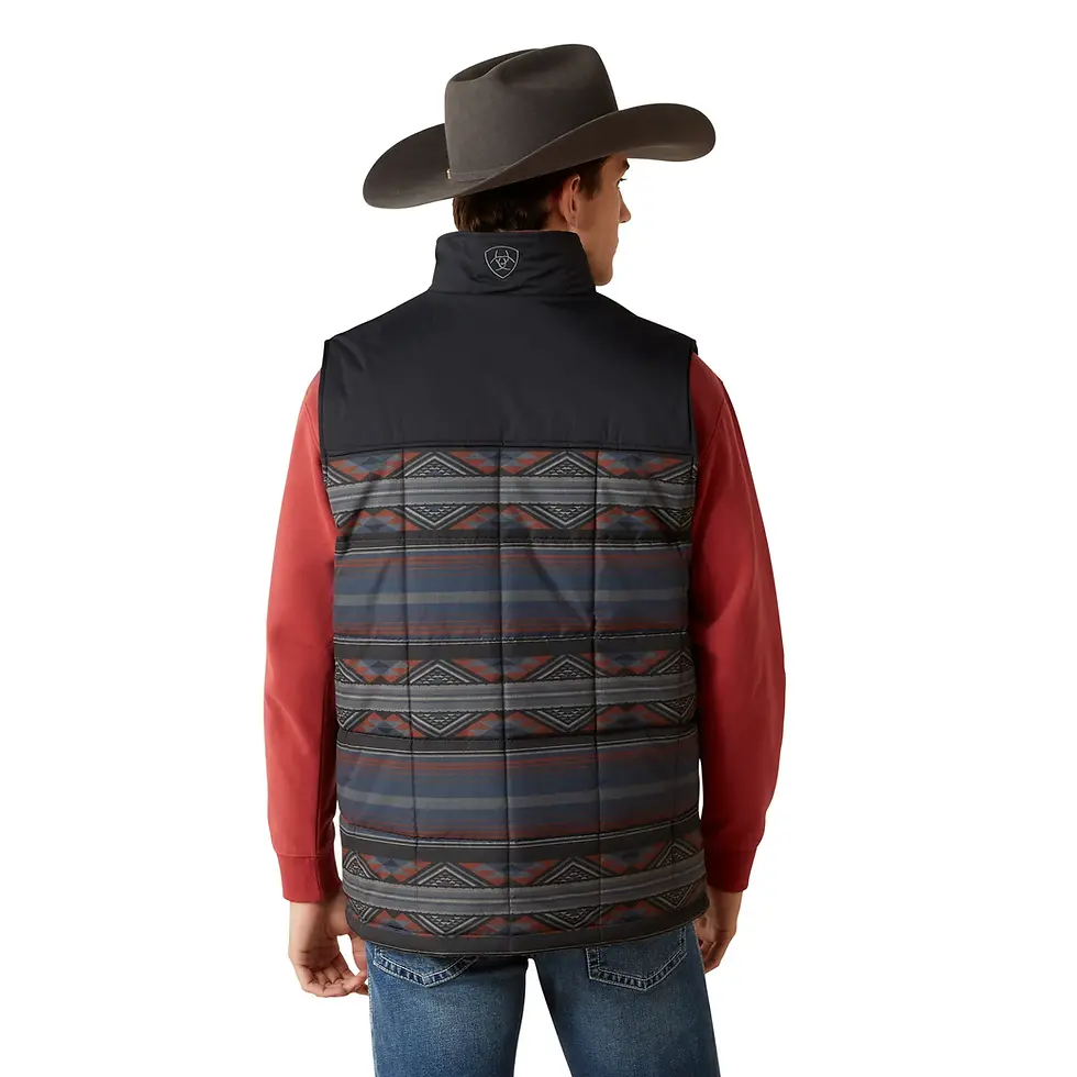 Thumbnail: Ariat Men's Crius Southwestern Rust Insulated Vest 10062898