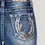 Thumbnail: Miss Me Womens Horseshoe Mid Rise Boot Jean Dark Blue