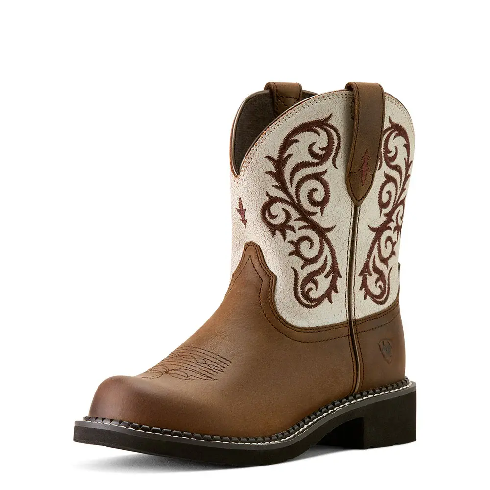 10063976 Ariat Women's Fatbaby Heritage Lilah Western Boot - Chocolate Chip