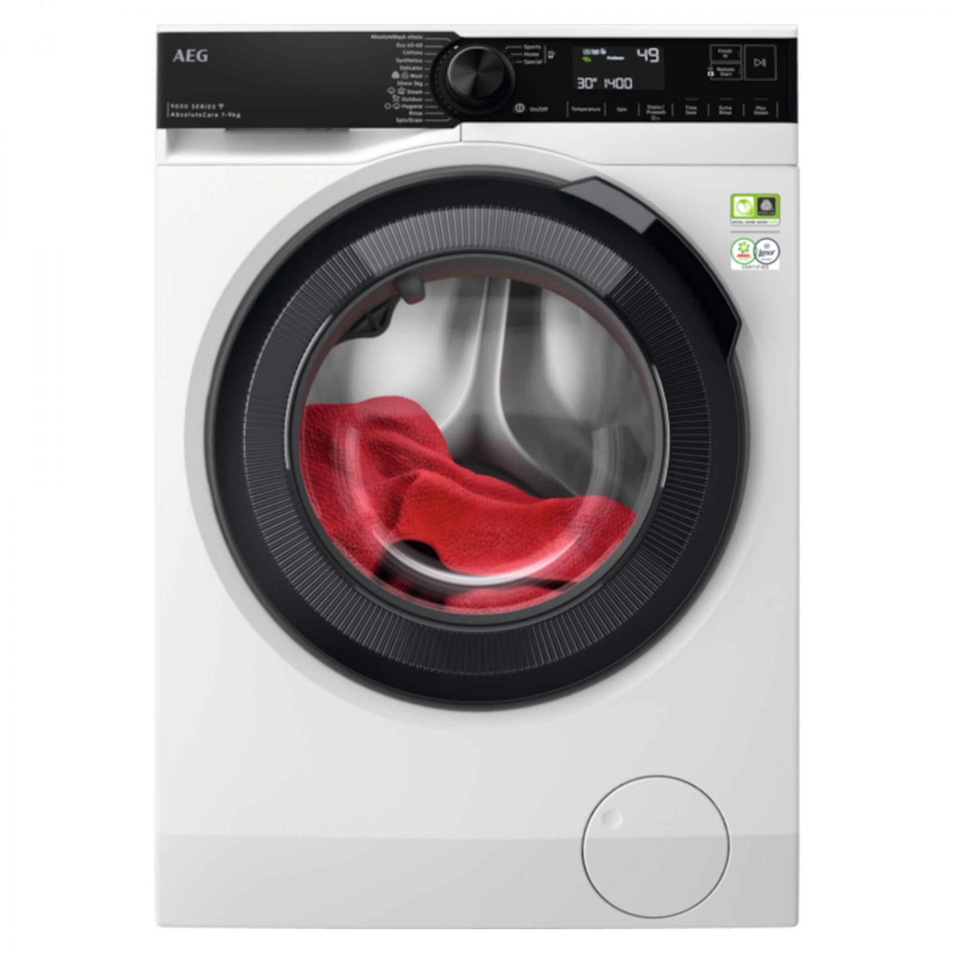 AEG 9000 Series AbsoluteCare 9kg 1400rpm Washing Machine - LFR94946WS