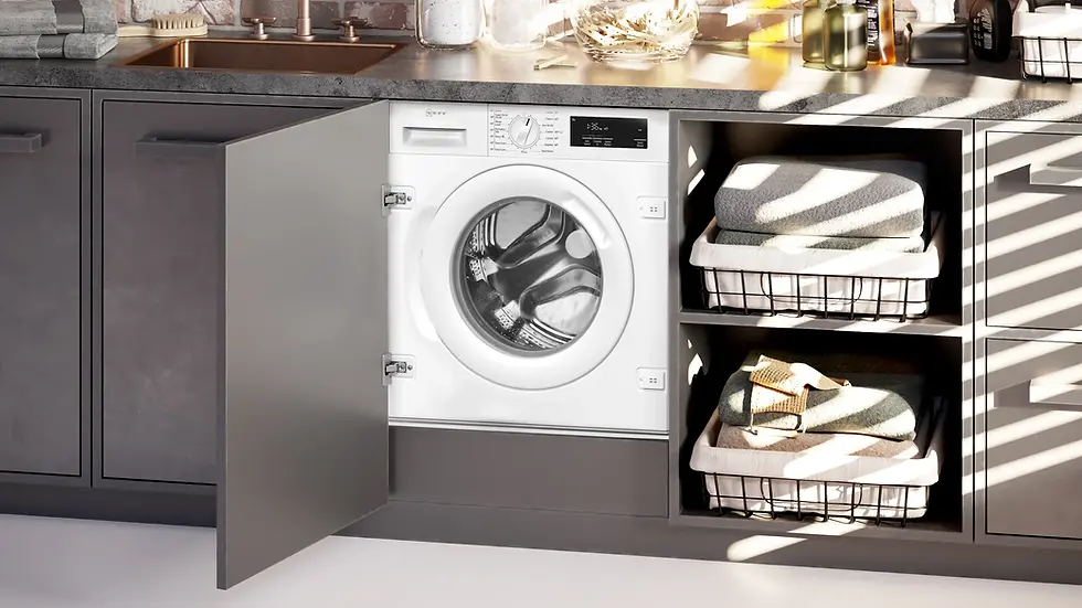 Thumbnail: NEFF W543BX2GB Integrated 8 kg 1400 Spin Washing Machine