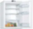 white Bosch undercounter fridge with door open