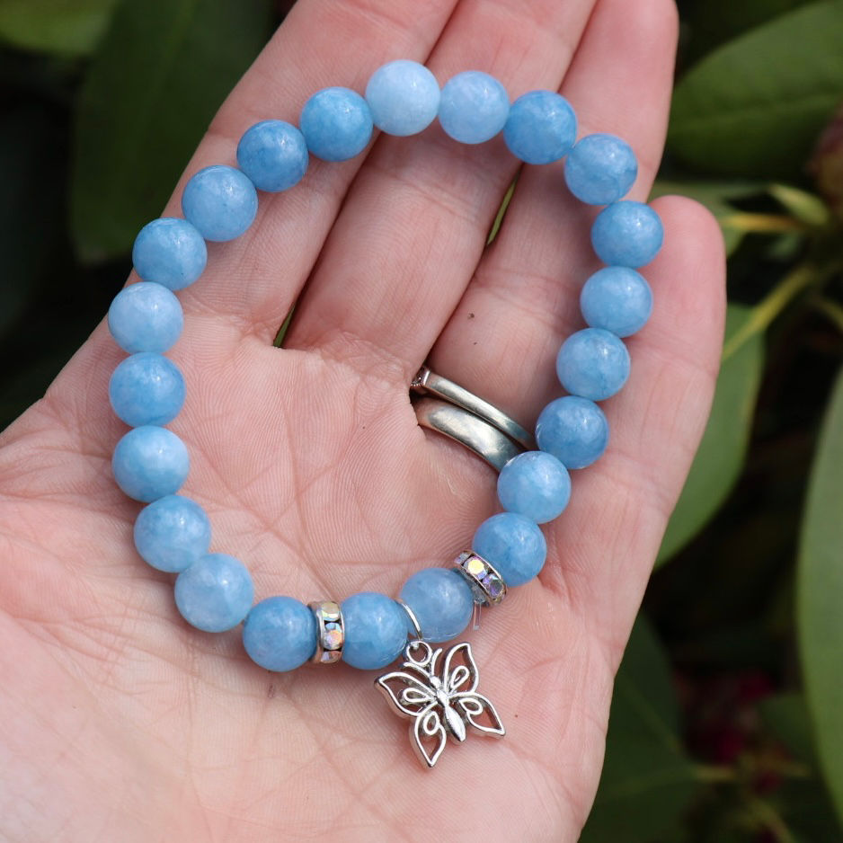 Thumbnail: Aquamarine Jade Bracelet 