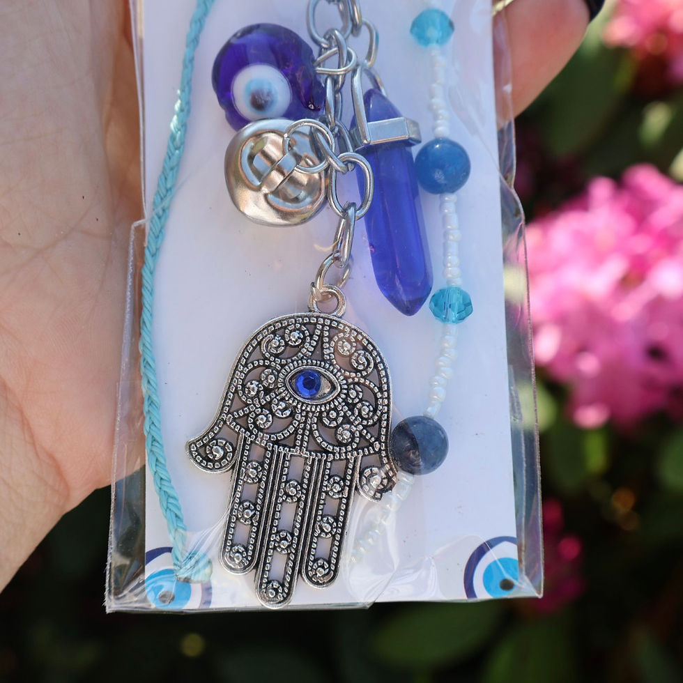 Thumbnail: Hamsa Crystal Keychain