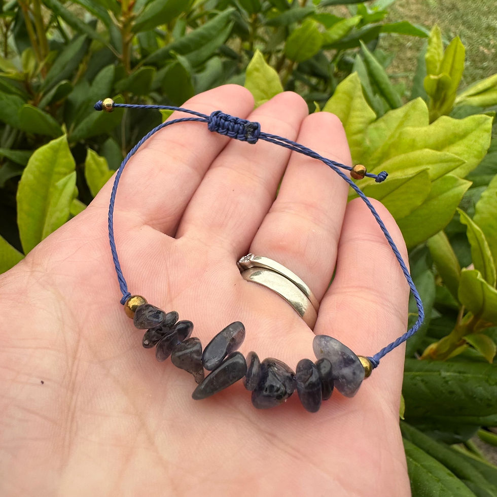 Thumbnail: Simple style Iolite bracelet