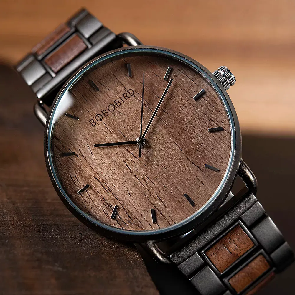 Zebra Wood Watch Men Ultra Thin Quartz | Benson Timepieces
