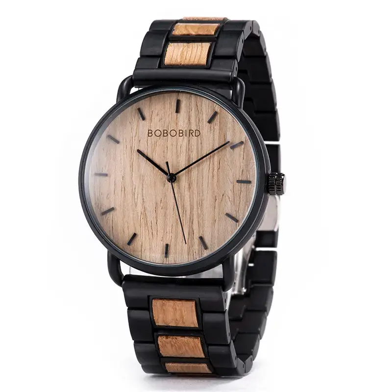 Thumbnail: Zebra Wood Watch Men Ultra Thin Quartz | Benson Timepieces
