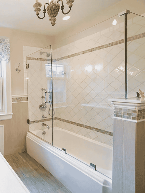 shower in family bathroom
