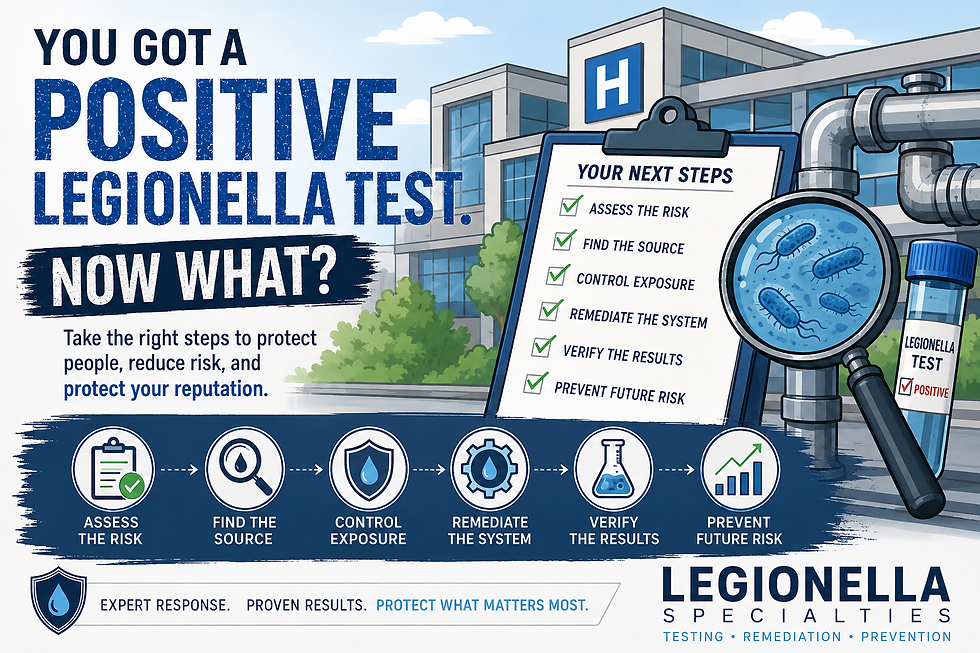 You Got a Positive Legionella Test. Now What?