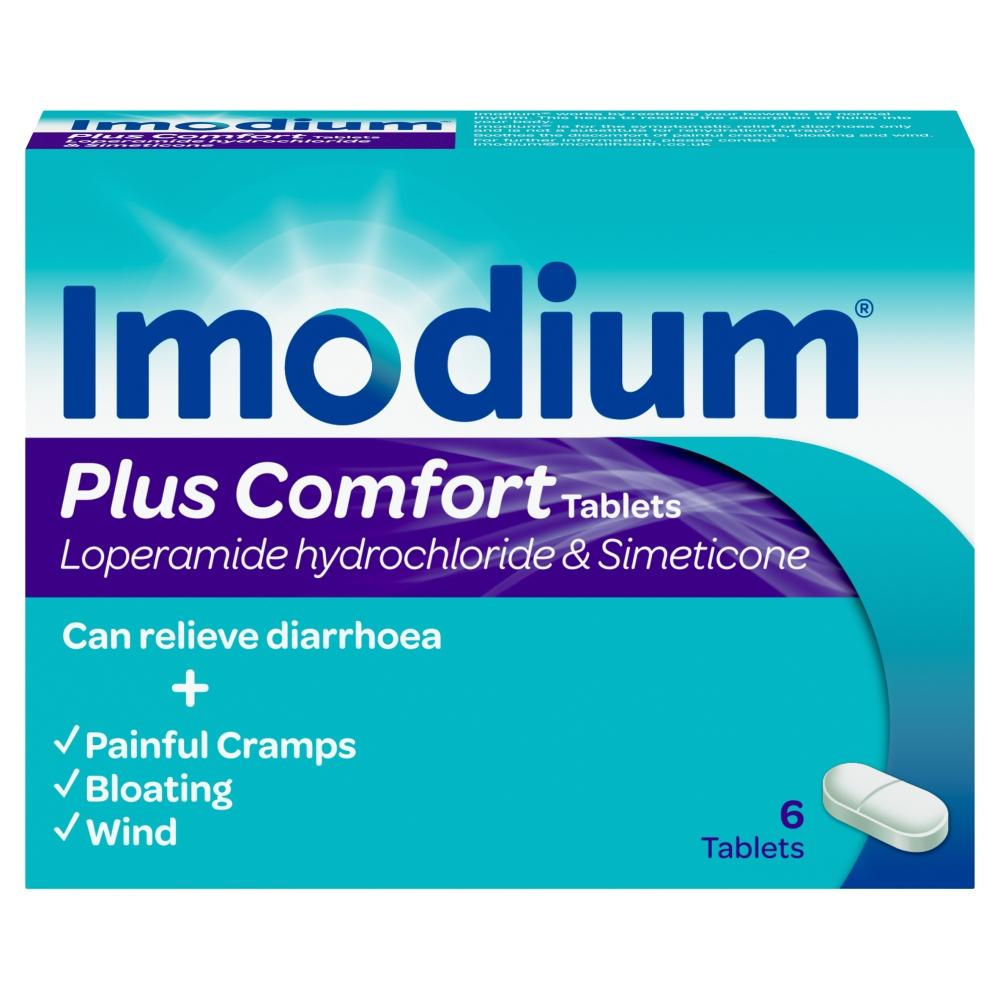 Imodium Plus Comforts Multi-Symptom Relief – 6 Tablets