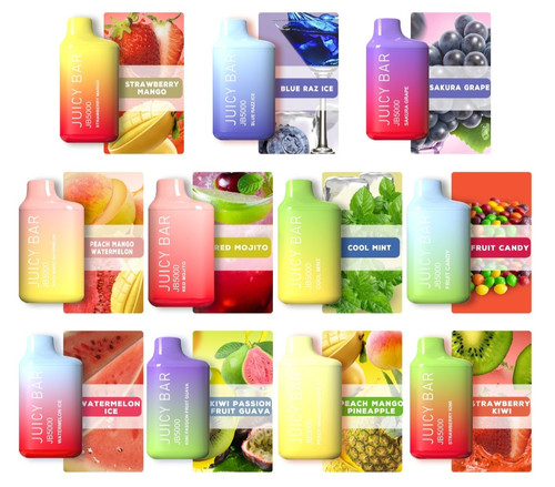 juicy bar vape flavors 𝑱𝑼𝑰𝑪𝒀 𝑩𝑨𝑹 Select Flavor ::Blue Razz Peach Bears Ice 12000 vape Voopoo Drag S PnP-X