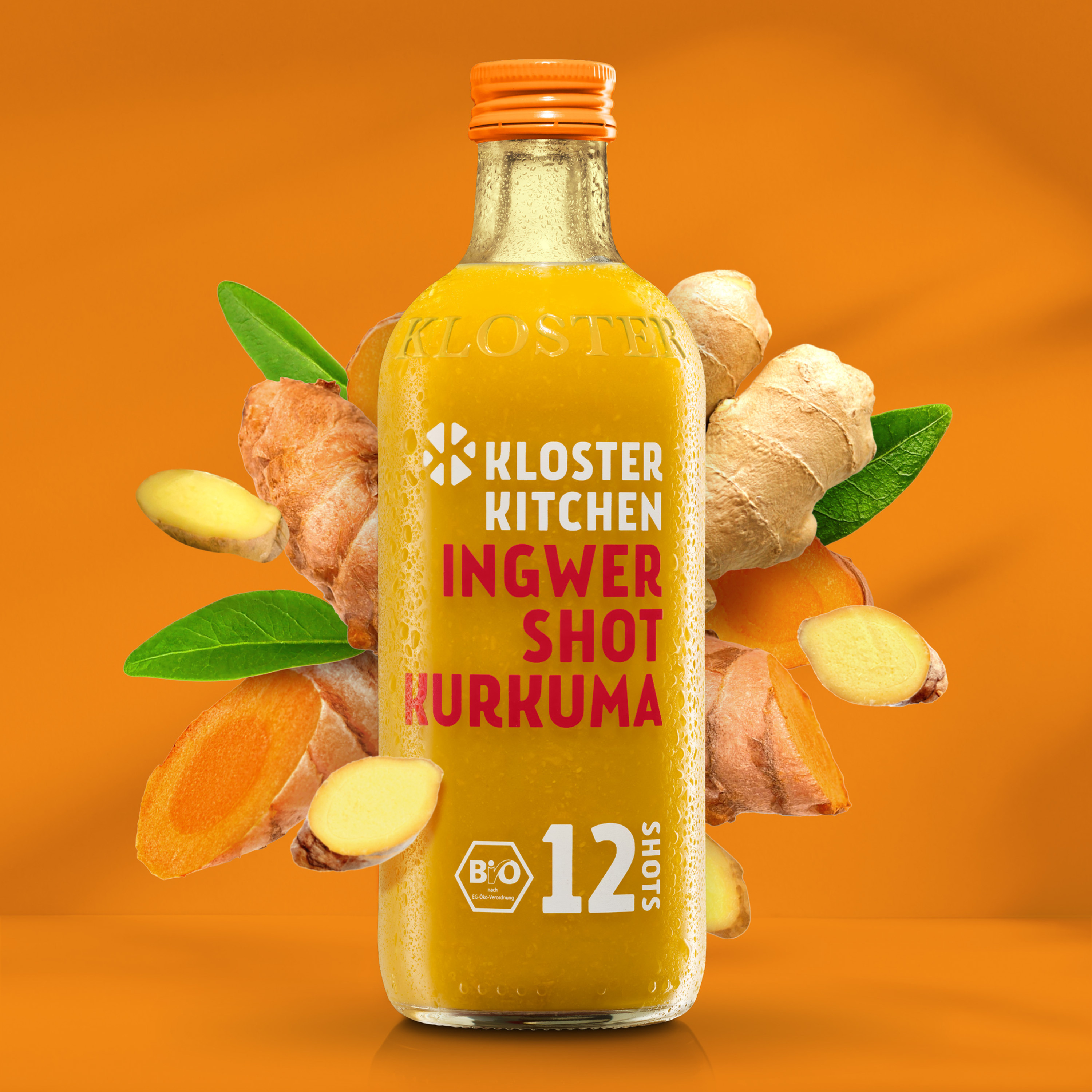 Ginger Turmeric 12 Shots, Bout. de 360 ml (Gingembre Curcuma)