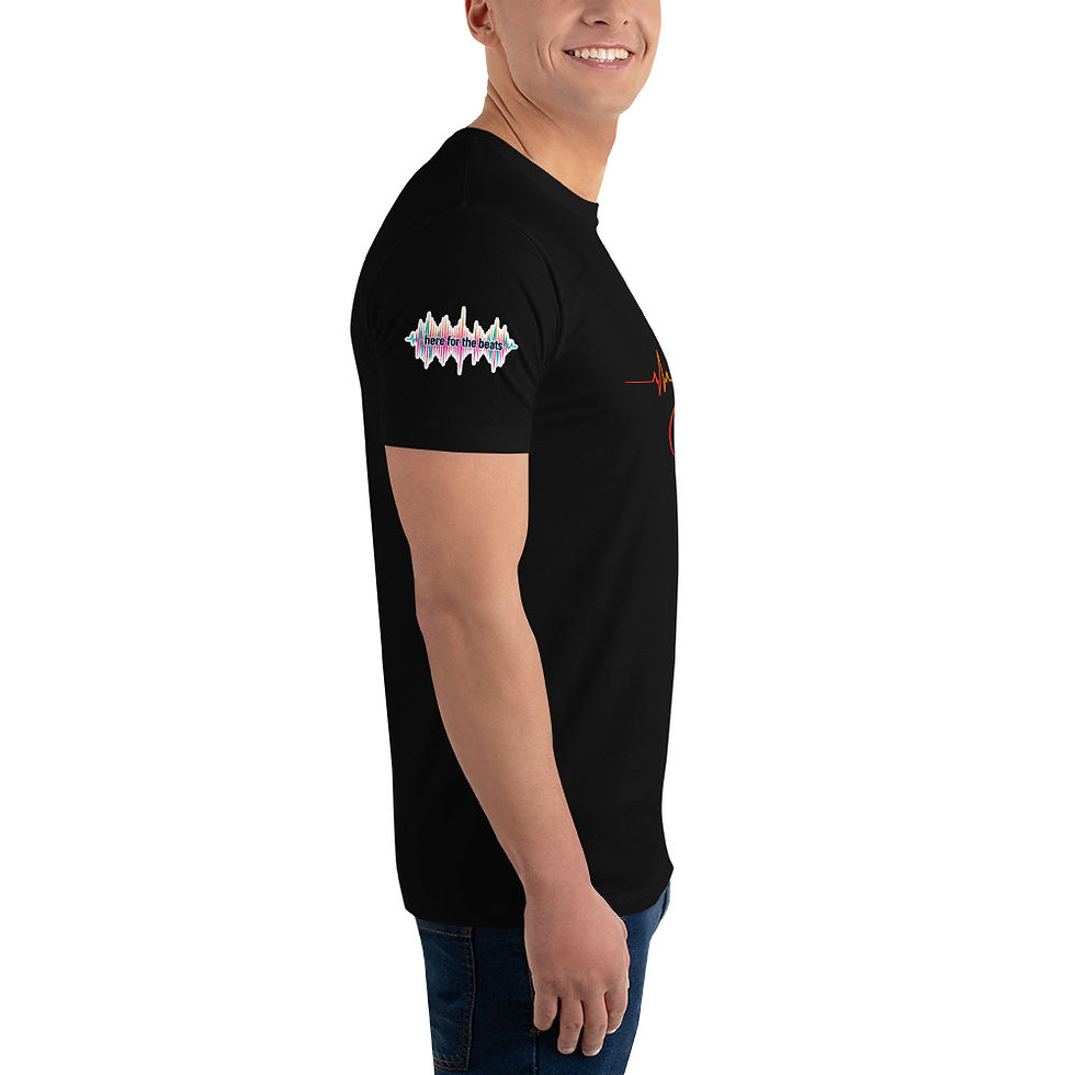 Thumbnail: Men's Short Sleeve T-shirt - Multi-Color Guitar Front