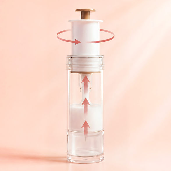 Airless Dropper, Twist-Activated Dropper System, Airless Protection Dropper Bottle, Vacuum Airless Dropper, 30ml, 40ml, 50ml, Serum Packaging, Skincare Dropper Bottle, Freshness Protection Packaging, Precise Dosage Dropper, Sensitive Skincare Packaging