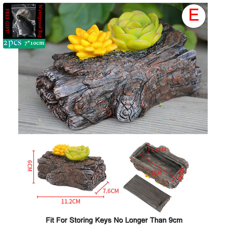 Thumbnail: Sight Secret Garden Stone Decoration Ornament Hidden Storage Compartment Diversi