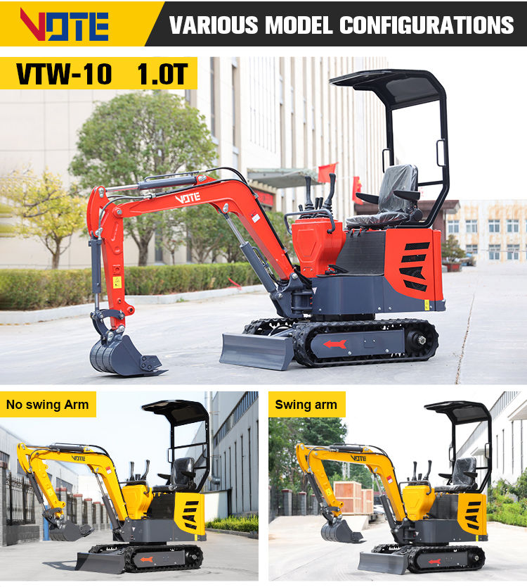 Thumbnail: FREE SHIPPING EPA Engine Mini Excavators 1.8 Ton  Small New Crawler Excavator Hy